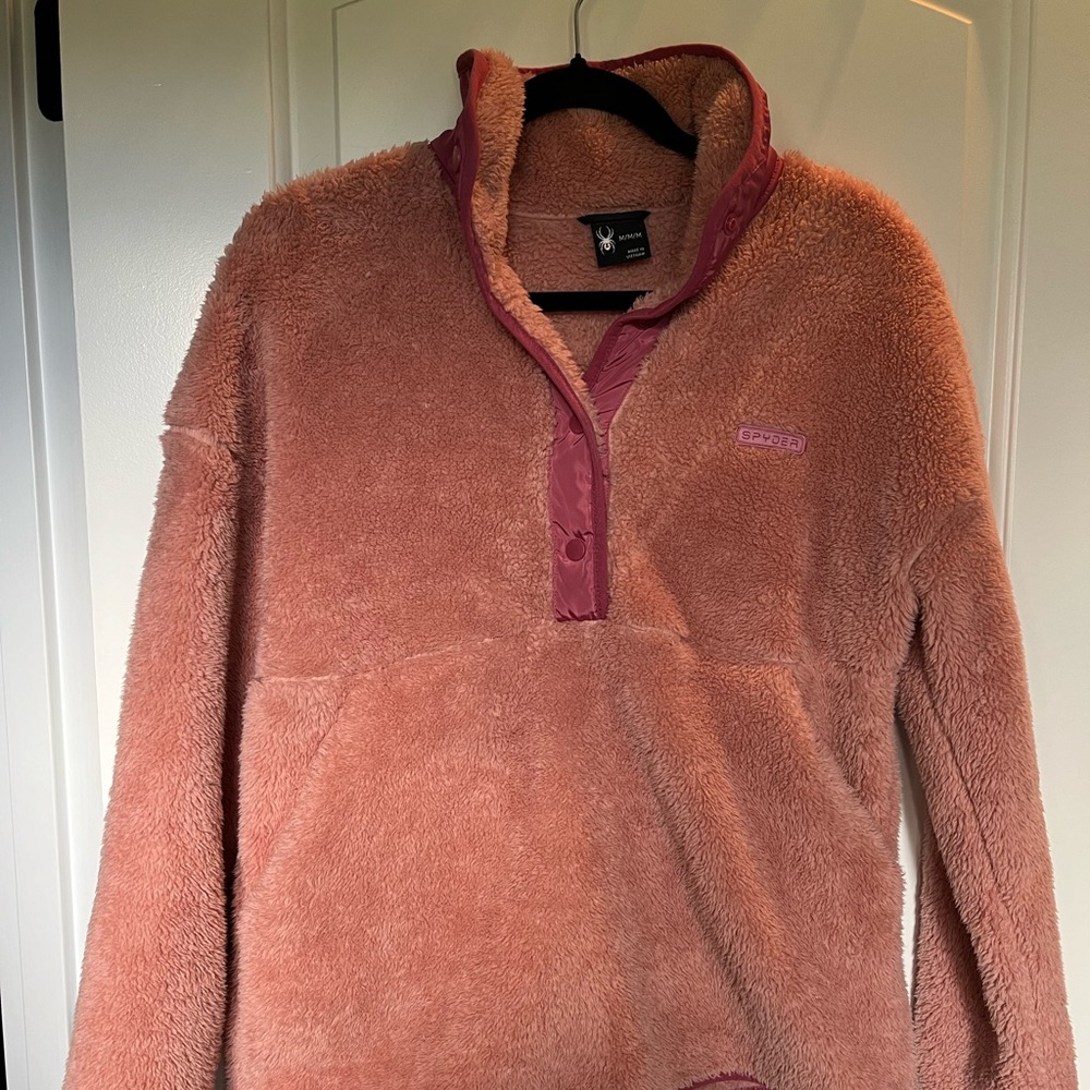 Spyder Women's Coral Snap-Button Pullover Size M